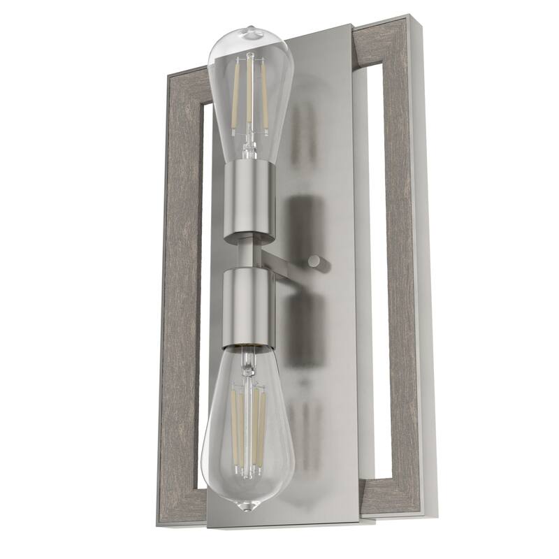 Hunter Woodburn Wall Sconce - Hallway, Bedroom, Artwork - Industrial, Rustic, Transitional - Damp Rated!