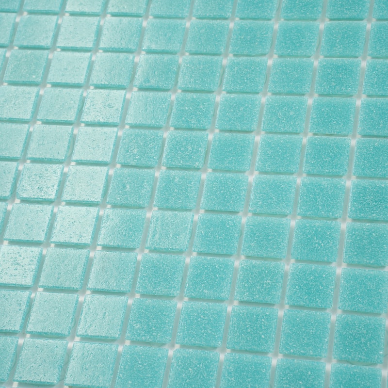 Apollo tile 12" x 12" Dune Glossy Neon Aqua Green Glass Tile (20 sq ft/case) - 20 Pack