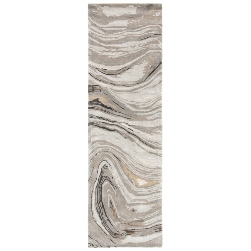 Hammet Handmade Abstract Marbled Pattern Area Rug