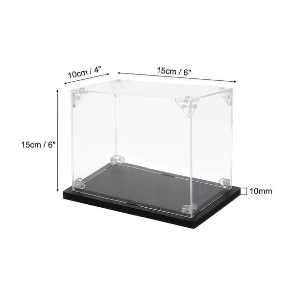 dimension image slide 25 of 65, Acrylic Display Case, for Displaying Collectibles, Dolls, Model Car