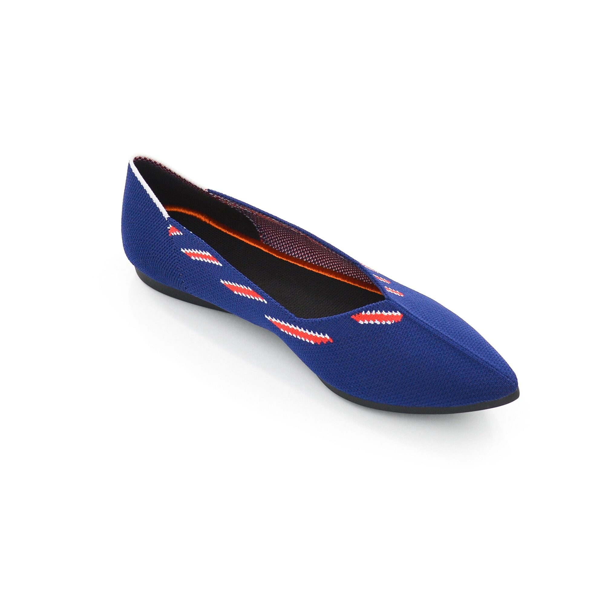 womens navy blue flat dress shoes