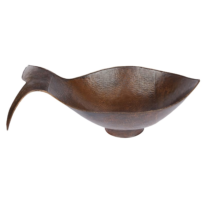 Fish Vessel Hammered Copper Sink (PVFHDB)