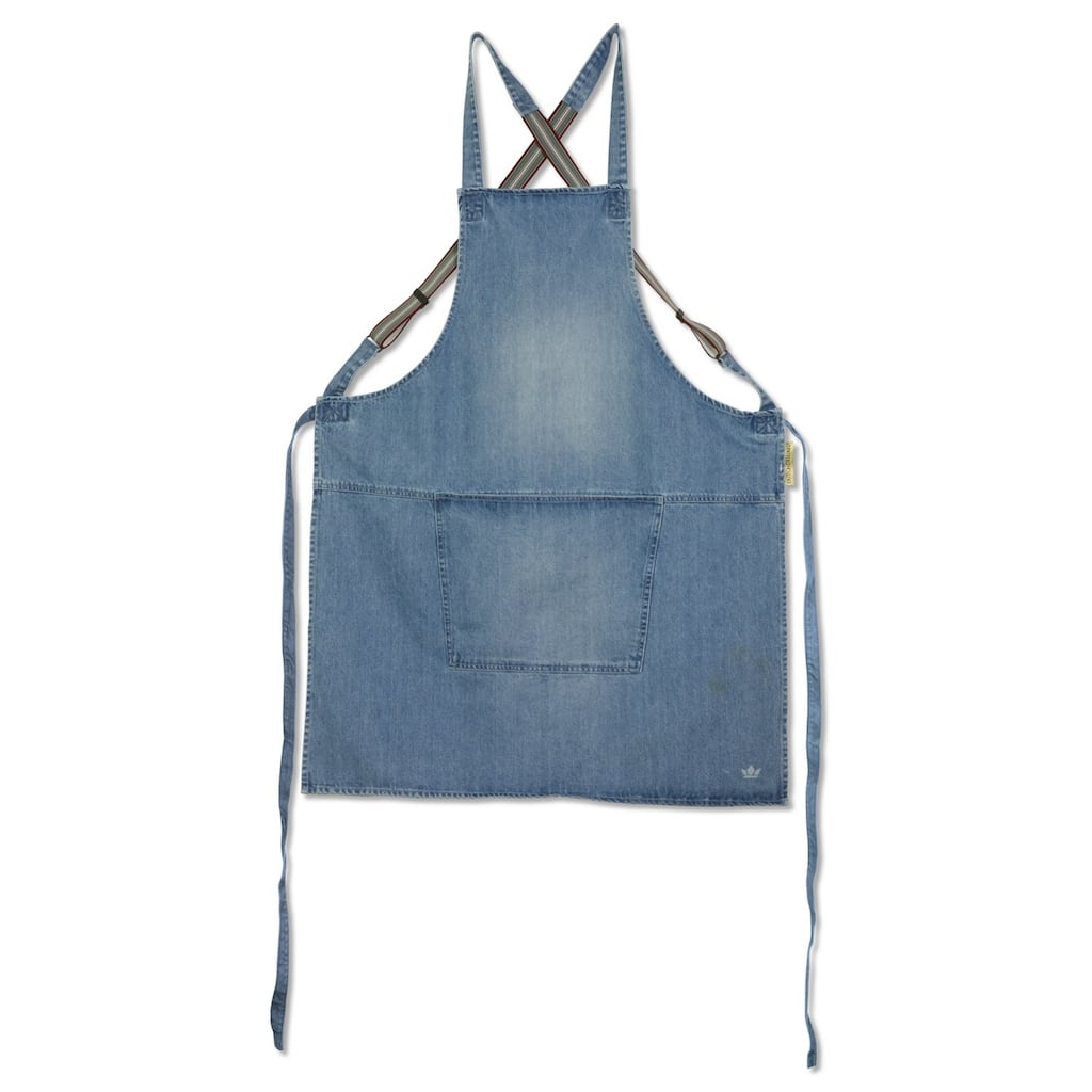 Suspender-Style Unisex Adult Kitchen Apron - 30.75" - Blue