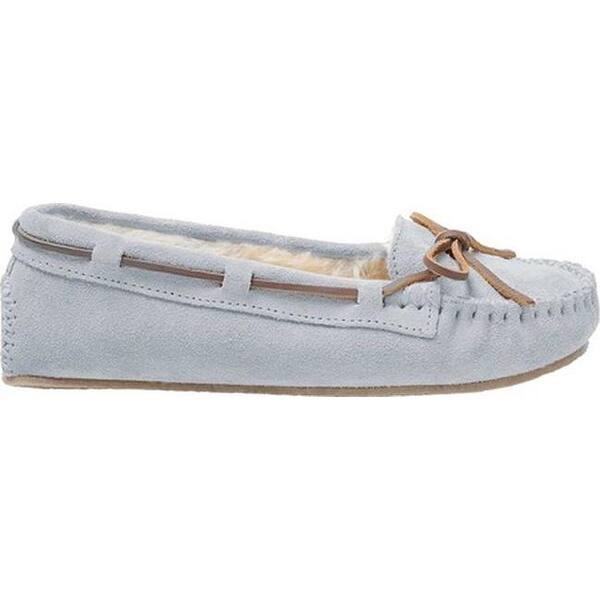 Women/'s Minnetonka Cally Slipper Grey Suede