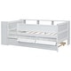 preview thumbnail 19 of 21, Multi-Functional Daybed with Drawers and Trundle, Headboard Storage and Tables