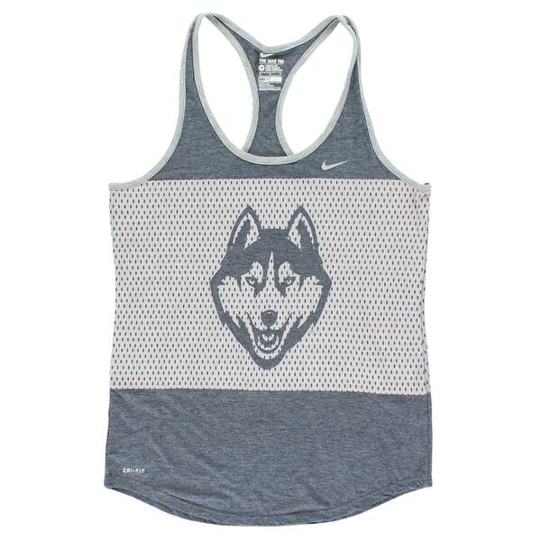 Shop Nike Women S Uconn Huskies College Dri Fit Db Mesh Tank Top Heather Navy Heather Navy Overstock 22613115