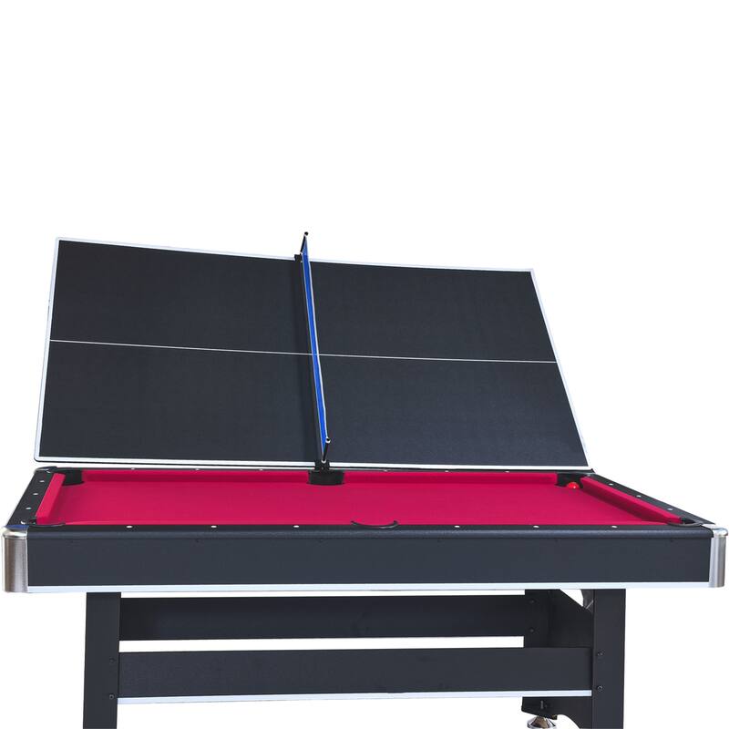 6 FT Pool Table with Table Tennis Top