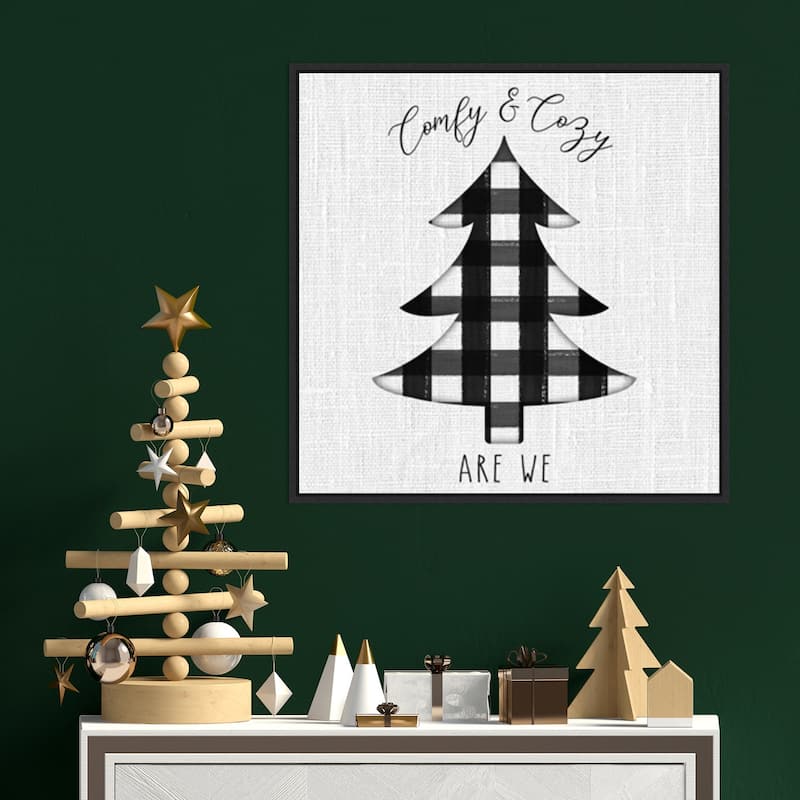 Winter Wonder II by Hartworks Canvas Art Framed - 22 x 22 in