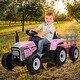 preview thumbnail 2 of 18, 12V 25W Ride on Tractor with Trailer & Remote Control