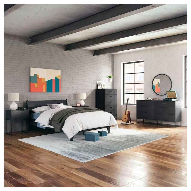 Signature Design by Ashley Socalle Black Nightstand