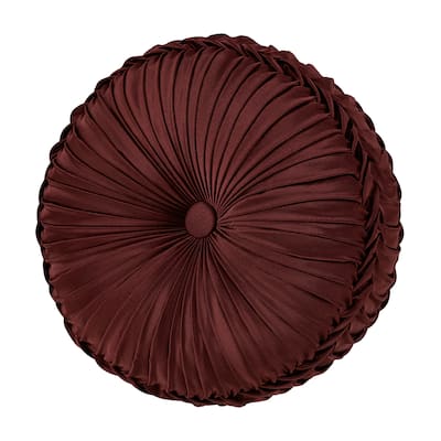 J. Queen New York Renzo Tufted Round Decorative Throw Pillow