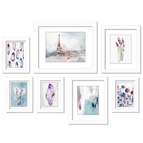 Paris In Pastelsby PI Creative 7 Piece Framed Gallery Wall Art Set