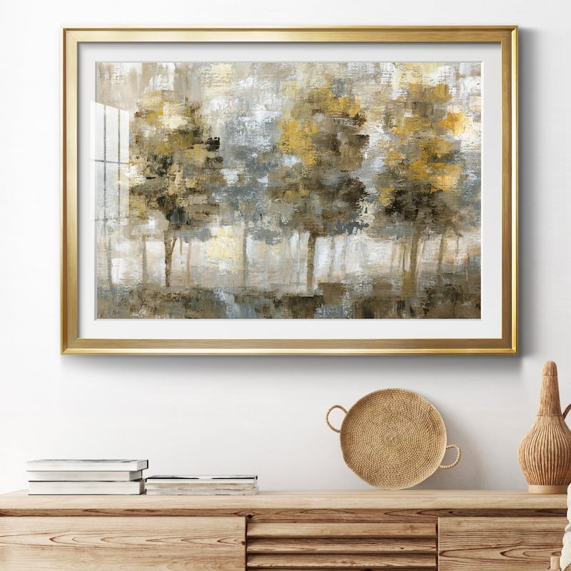 Linen Trees Premium Framed Print - Ready to Hang