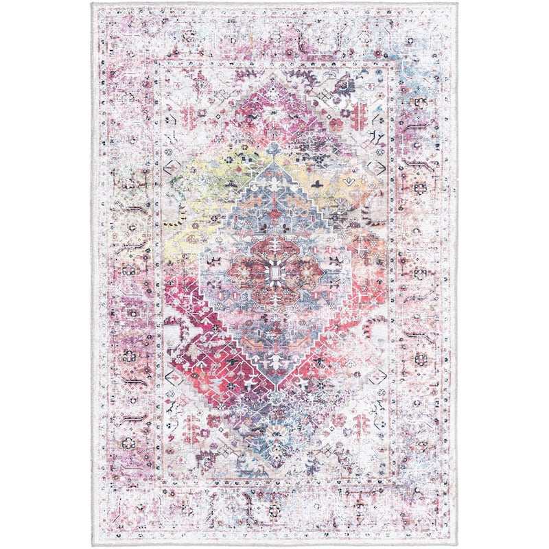 Traditional Tira Collection Area Rug - 4'x6' - Multi
