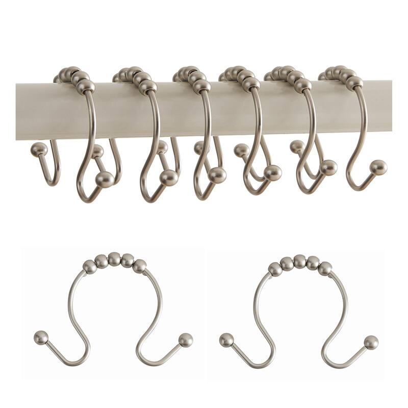 Truly Calm Roller Ball Metal Hooks - Set of 12 - Iron