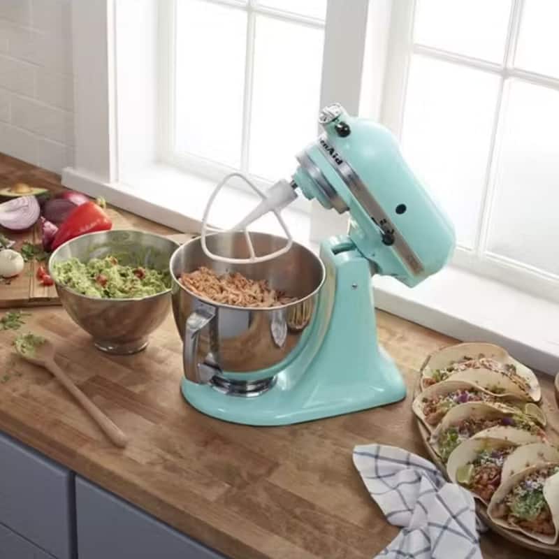 KitchenAid Value Bundle Artisan Series 5 Quart Tilt-Head Stand Mixer in Aqua Sky with additional 3 Quart bowl - Aqua Sky