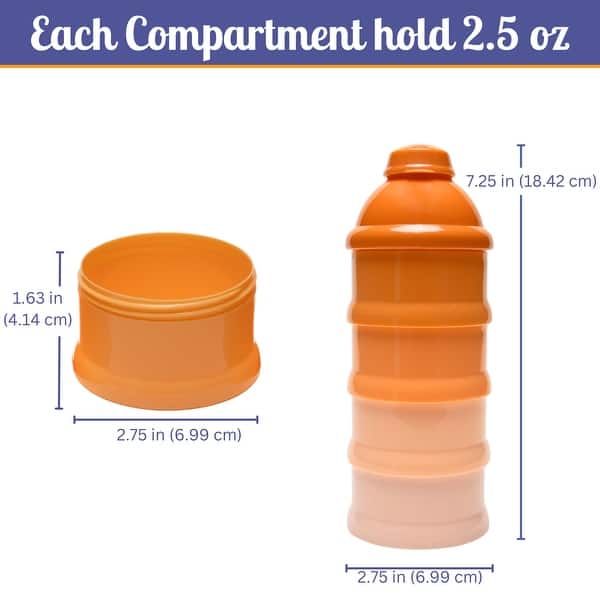 Mommy's Helper Costal Collection Pak N' Stak: Formula Dispenser and Snack Container
