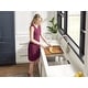 preview thumbnail 7 of 11, Ruvati 28-inch Workstation Ledge Undermount 16 Gauge Stainless Steel Kitchen Sink Single Bowl - RVH8309 - 26-1/2″ x 16″