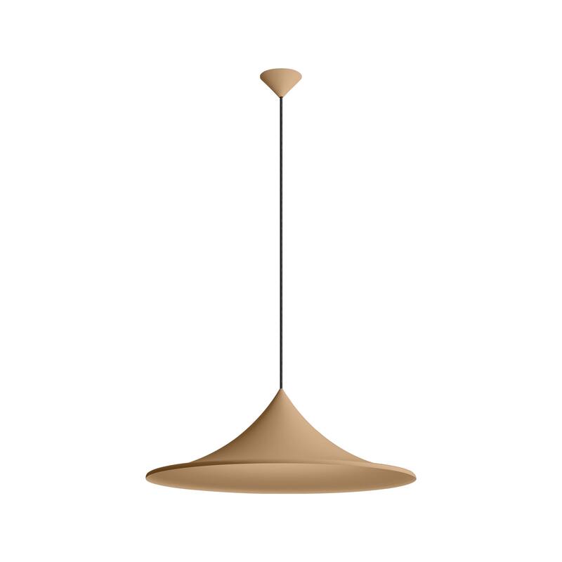 Golden Lighting Vistara 1-light 28in Pendant in Latte - Bronze