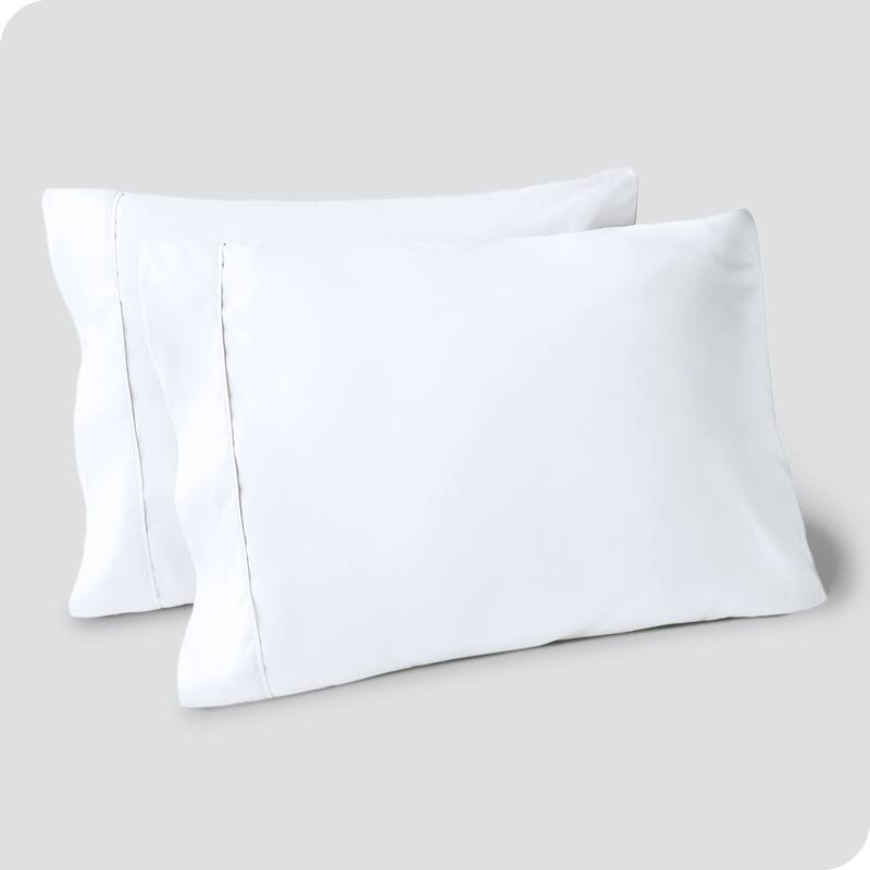 Bare Home Double Brushed Pillowcase Set (Set of 2) - King - Cool White