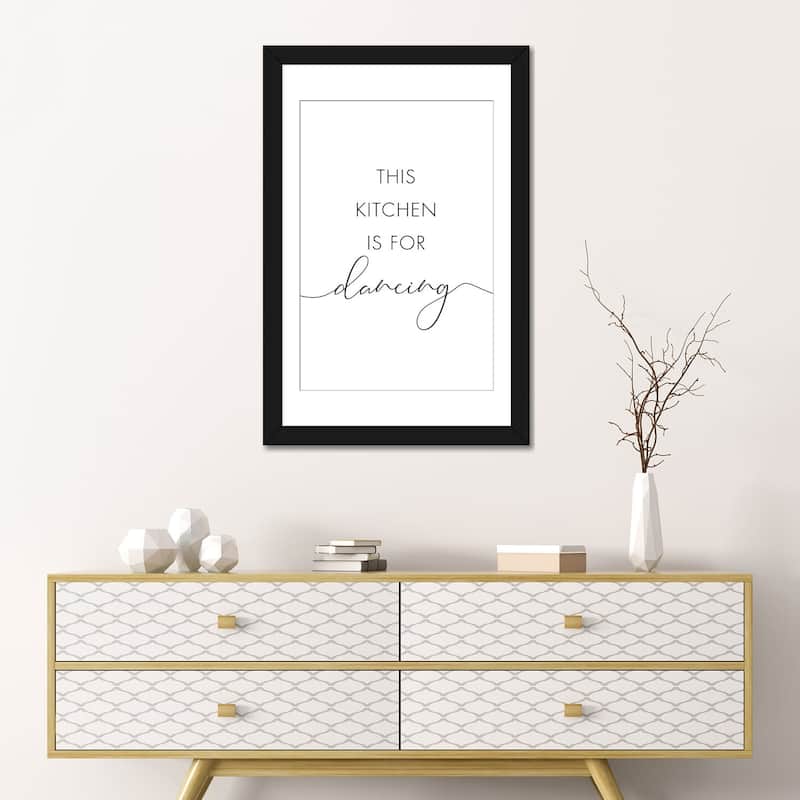iCanvas "This Kitchen Is For Dancing" by Nouveau Prints