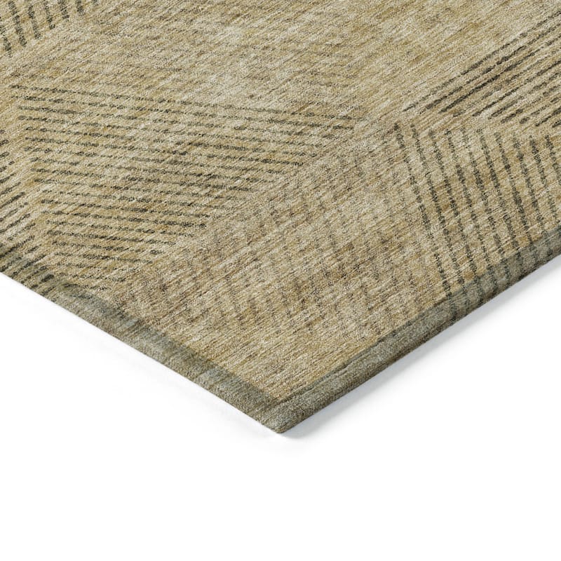 HomeRoots Geometric Transitional Rectangle Outdoor Rug