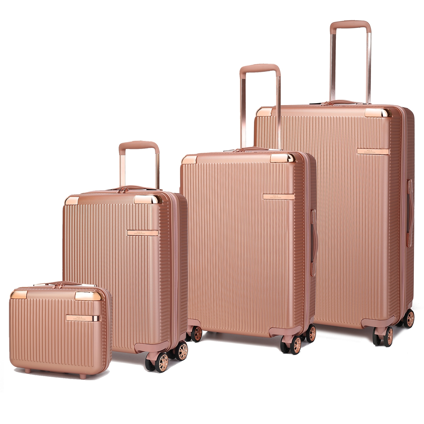 MKF Collection Tulum 4-piece luggage set by Mia K. - Bed Bath