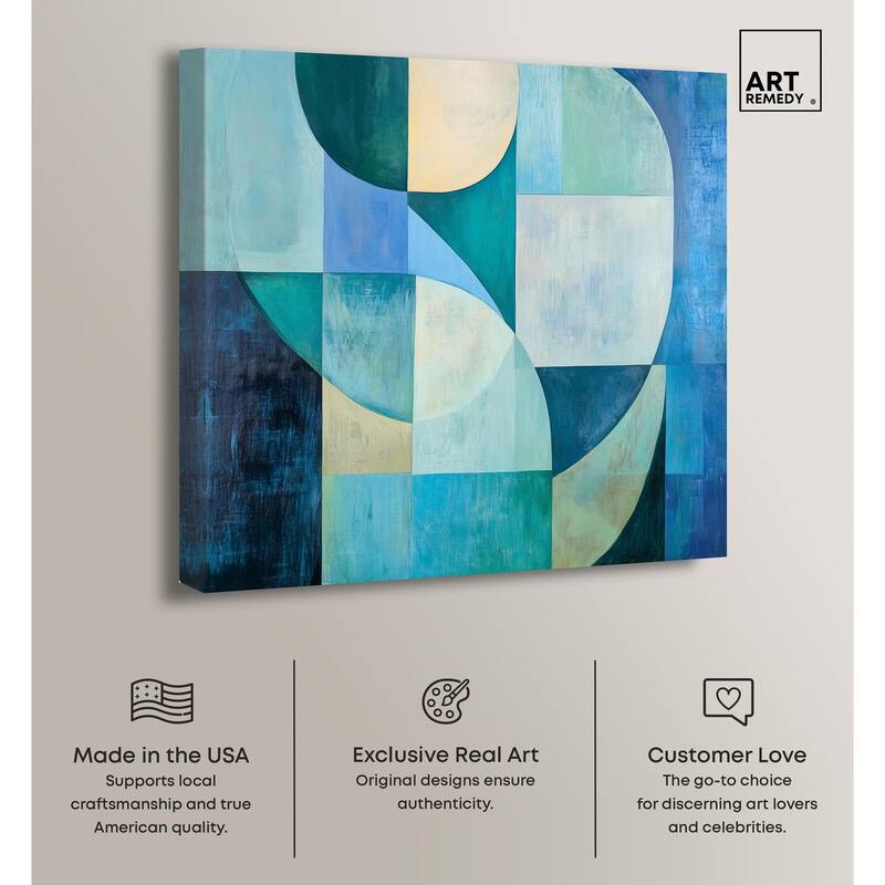 Color Blocks I Canvas by Art Remedy, Gallery Wrapped