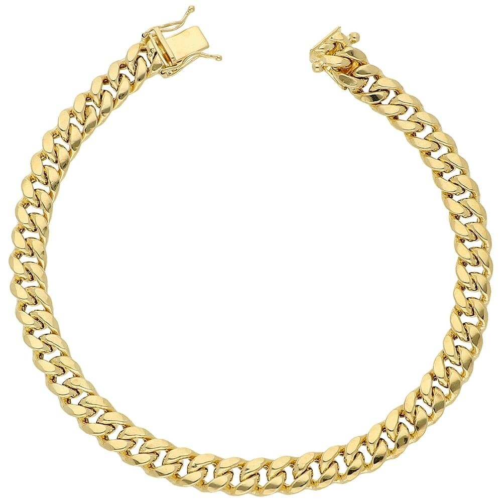 Shop 10K Yellow Gold 6.5MM Hollow Miami 