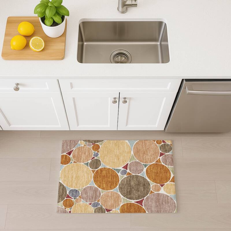 Machine Washable Indoor/ Outdoor Contemporary Rowan Chantille Rug