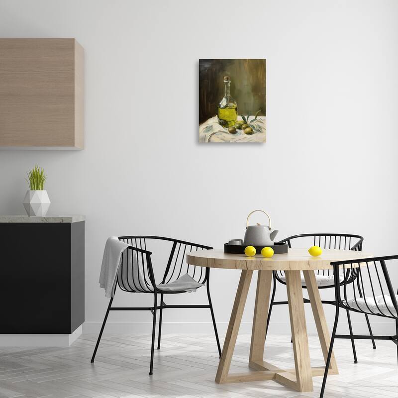 Stupell Olive Oil Still Life Canvas Wall Art Design By Arlington Prints