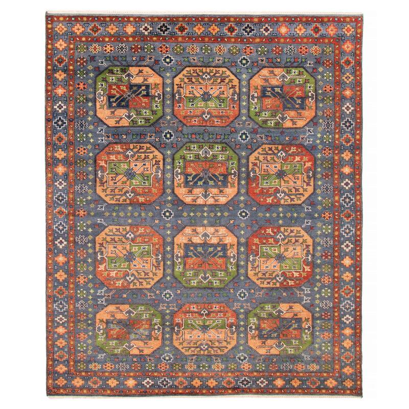 ECARPETGALLERY Hand-knotted Jules Serapi Slate Blue Wool Rug - 8'1 x 9'10 - Slate Blue - 8'1 x 9'10