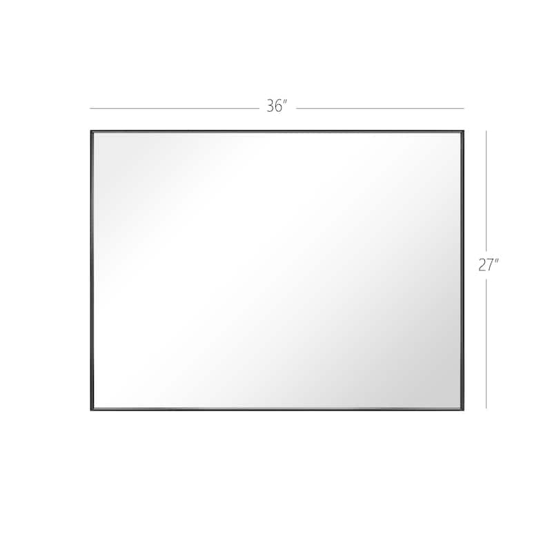 Rectangle Aluminum Framed Wall Mirror Bathroom Vanity Mirror