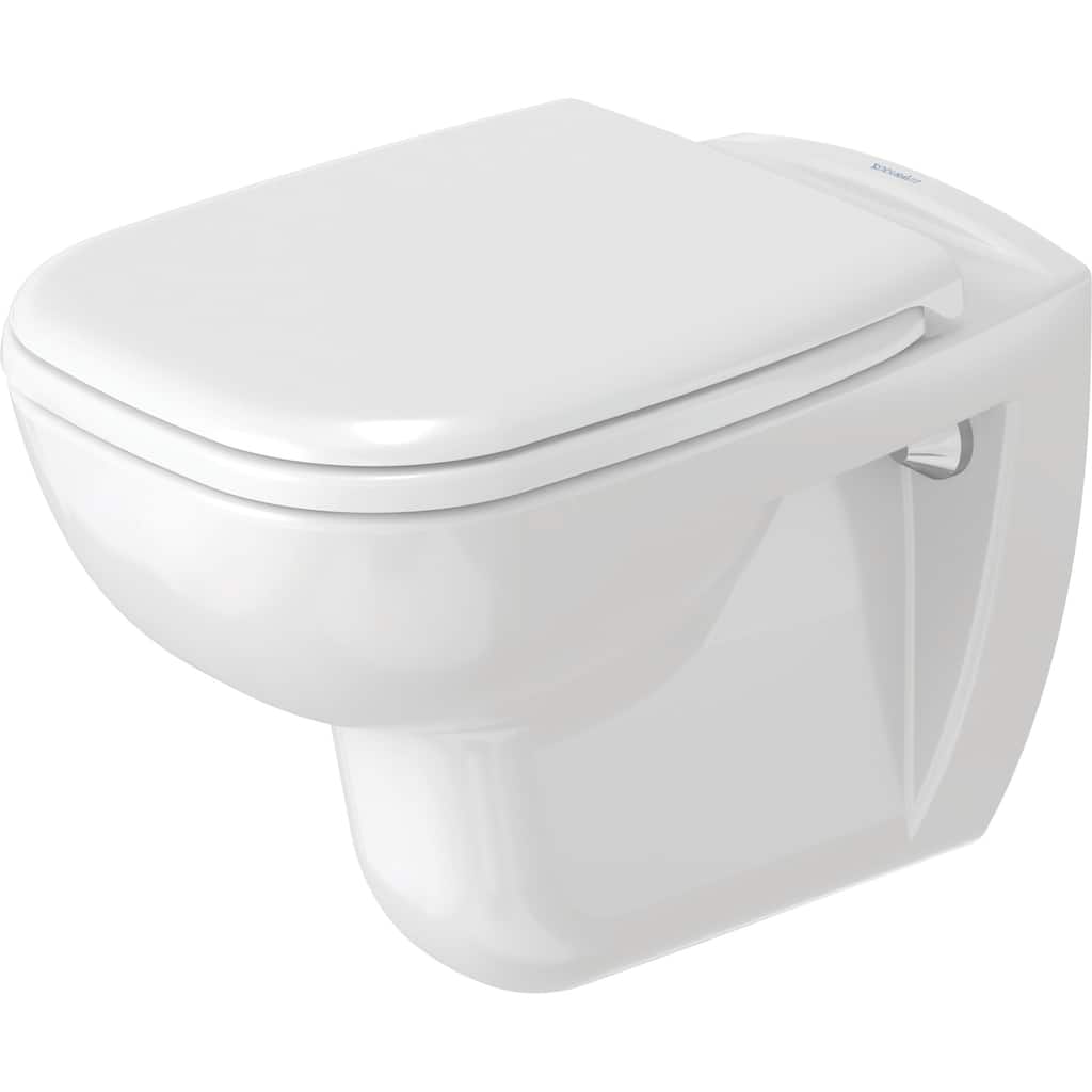 Duravit D-Code 0.8/1.6 GPF Dual Flush Wall Mounted One Piece Elongated