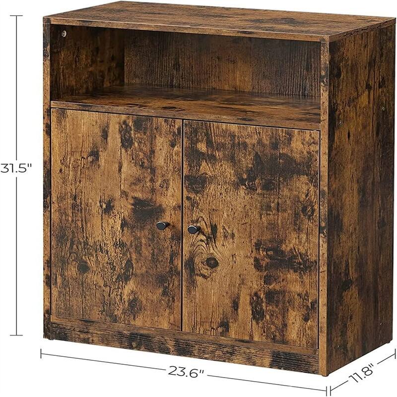 Storage Cabinet Adjustable 2 Tier Shelf - 11.8"D x 23.6"W x 31.5"H
