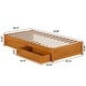 preview thumbnail 27 of 190, Barcelona Panel Platform Bed with Storage Drawers