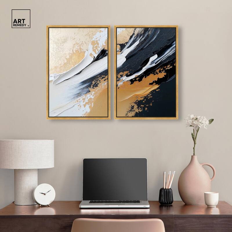 Forces III Canvas Set of 2 by Art Remedy
