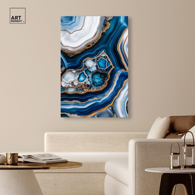 Azure Alveoli II Canvas by Art Remedy, Gallery Wrapped