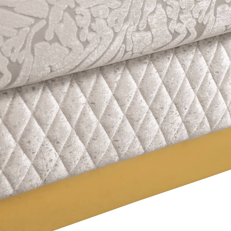 Furniture of America Maxine Glam Solid Wood Loveseat with Accent Pillows