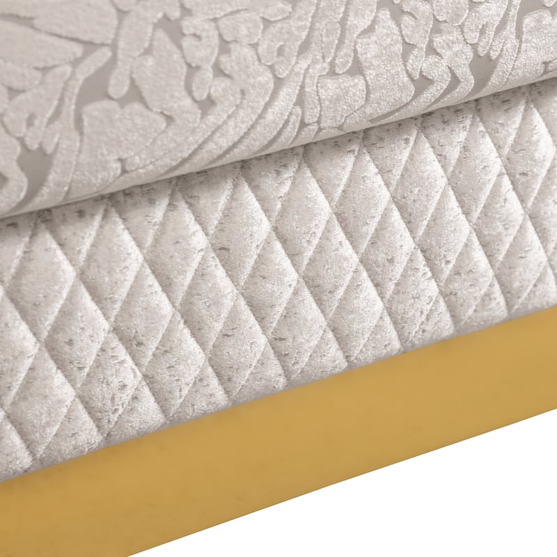 Furniture of America Maxine Glam Solid Wood Sofa with Accent Pillows