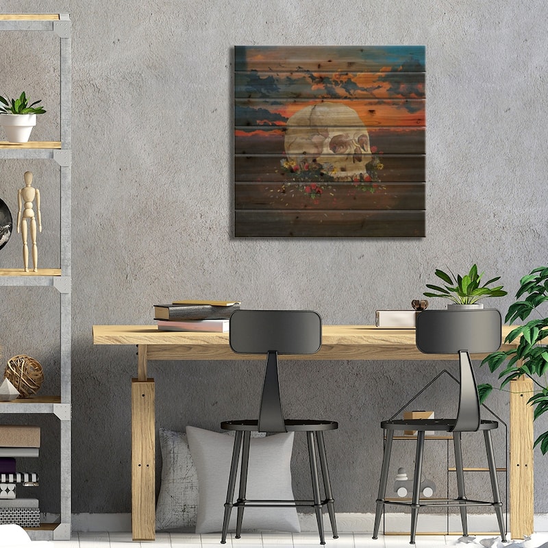 Rebirth II Print On Wood by Artur Rios - Multi-Color