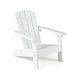 preview thumbnail 7 of 7, Kids Adirondack Chair Plastic Toddler Lawn Chair with Ergonomic Seat White