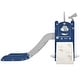 preview thumbnail 60 of 65, 5 in 1 Toddler Slide and Swing Set - Indoor & Outdoor Kids Playground Climber with Telescope - 71.6'' L x 56.3'' W x 45.2'' H