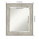 preview thumbnail 59 of 66, Beveled Bathroom Wall Mirror - Crackled Metallic Frame