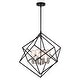 preview thumbnail 3 of 8, Rad 4 Light Mid-Century Modern Geometric Cage Bulb Pendant