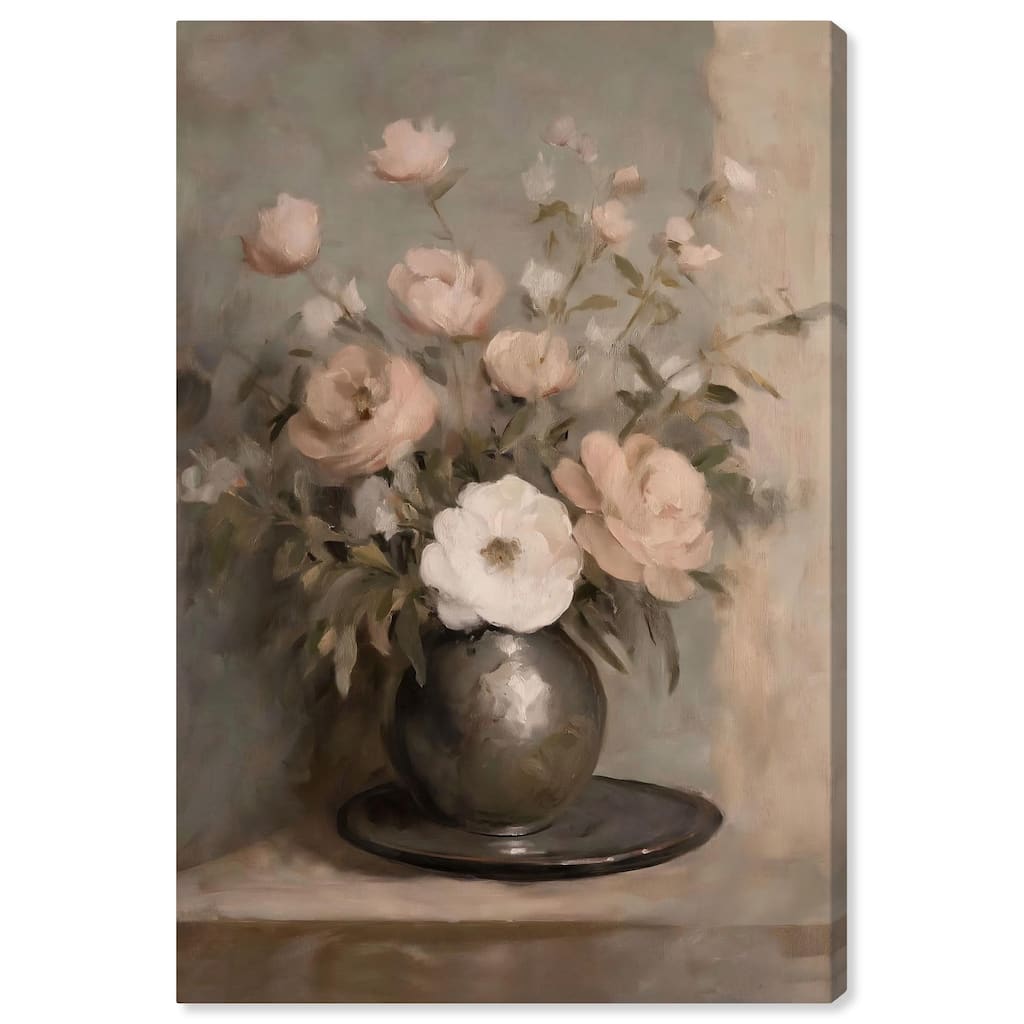 Porcelain Pink Canvas by Art Remedy, Gallery Wrapped