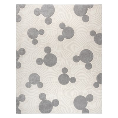 Licensed Disney Mickey Mouse Bravo Encore Pop Art Modern Geometric Polypropylene Indoor Area Rug