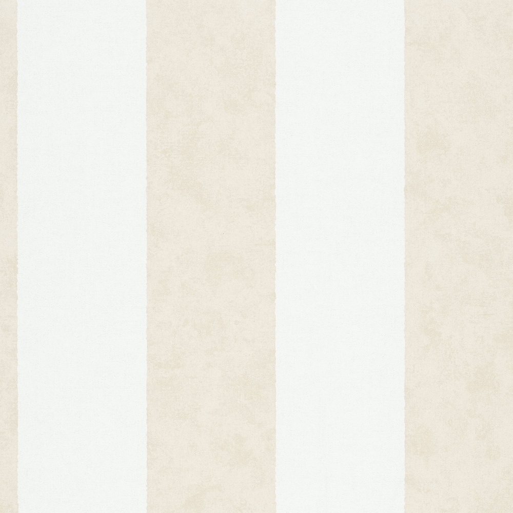 Galerie Wallcoverings Flora Thick Stripes Vinyl on Non-woven Matte Wallpaper Roll