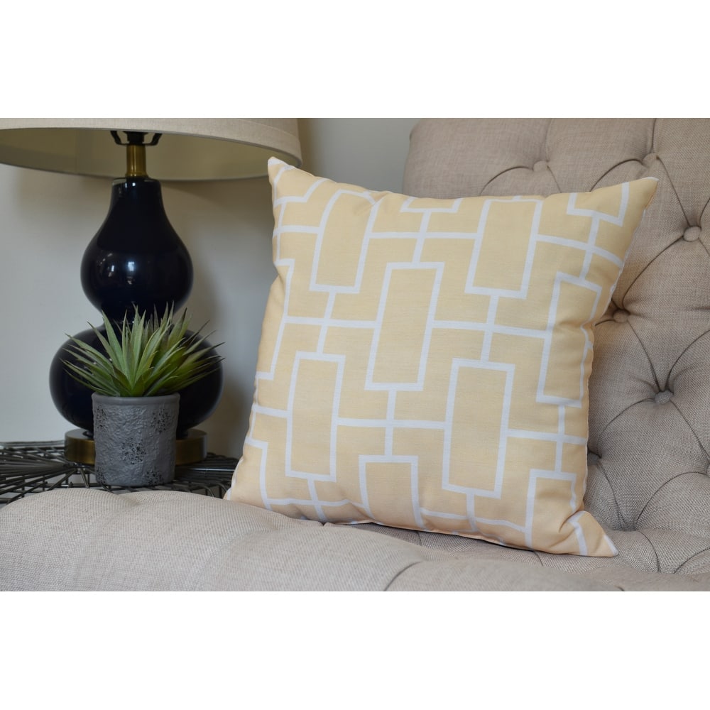 26 x 26 inch Screen Lattice Geometric Print Pillow