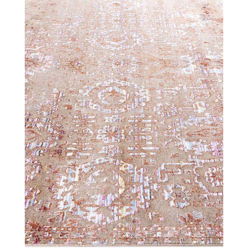 Ikat One-of-a-Kind Handmade Area Rug, Beige - 8' 0" x 10' 0"